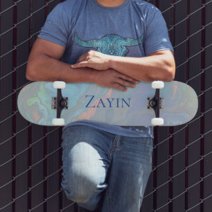 Opal print personalized text outdoor sports gear skateboard