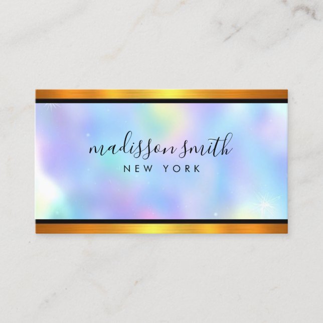 opal stone Business Card (Front)