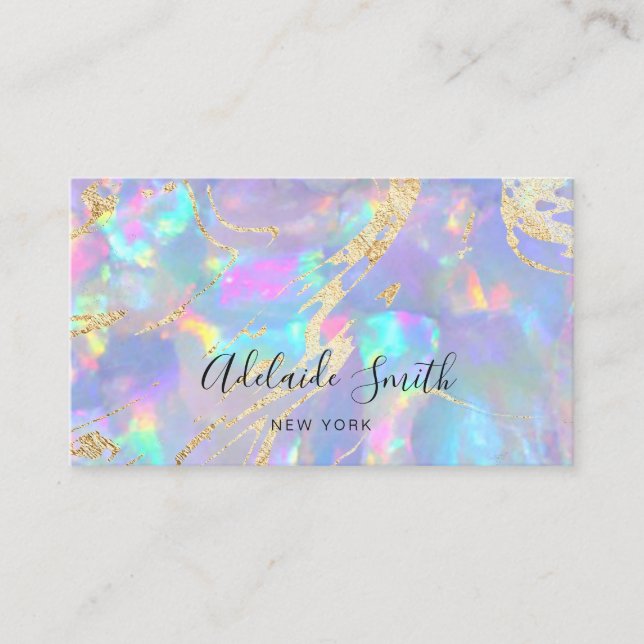 opal stone Business Card (Front)