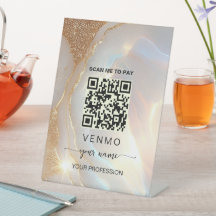 Opal stone gold venmo Payment Qr code
