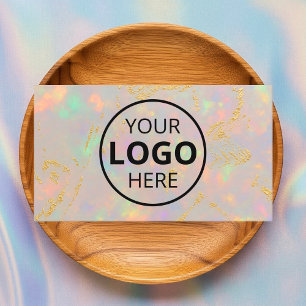 Opal Stone Logo QR Code Business Card