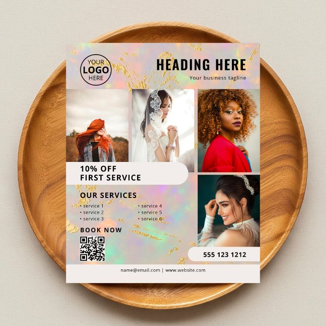 Opal Stone Photo Business Marketing Flyer (Creator Uploaded)