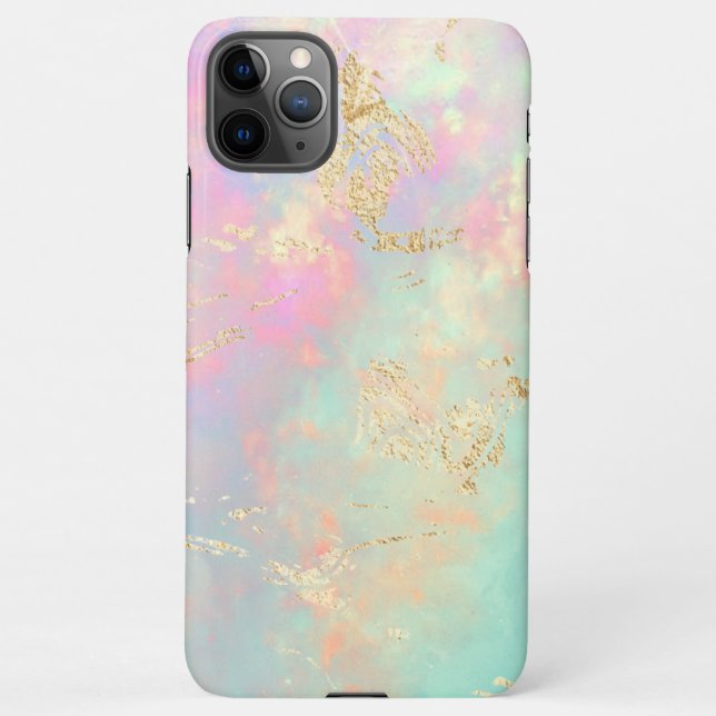opal stone photo iPhone case (Back)