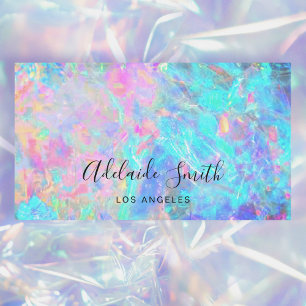 opal stone texture business card