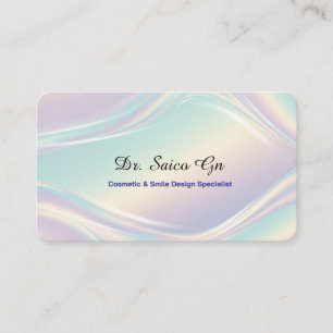 Opal Style Minimal Layout Design Template  Business Card