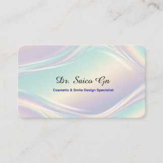 Opal Style Minimal Layout Design Template  Business Card
