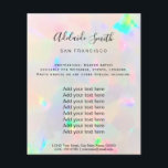 opal texture flyer<br><div class="desc">beauty salon professional makeup artist flyer</div>