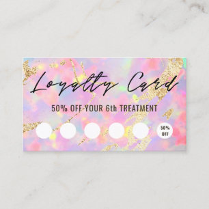  opal texture loyalty card