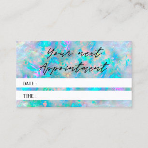 opal texture photo appointment card