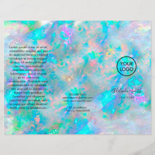 opal texture trifold brochure