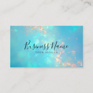 Opal Turquoise Iridescent Business Card