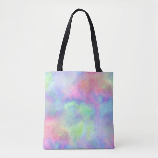 opal watercolor splash : tote bag (Front)