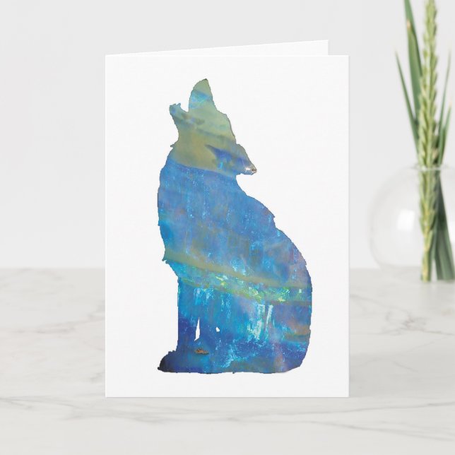 Opal Wolf Card (Front)