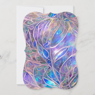 Opalescent Angel Aura Sapphire Aquamarine and Quar Card