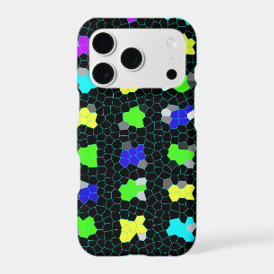 Opalescent Colorful Stained Glass Checks,