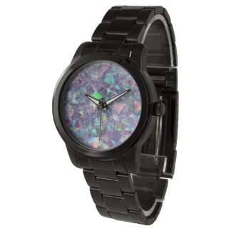 Opalescent Geode Crystal - Purple/Blue, Watch