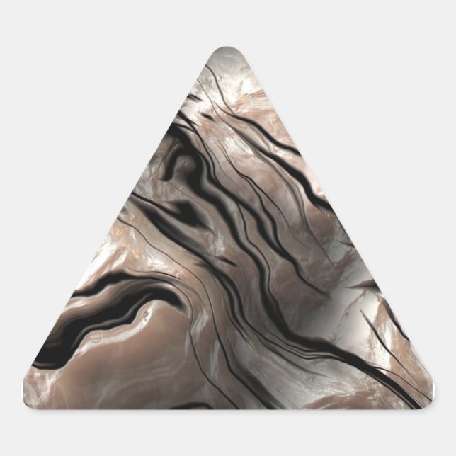 Opalescent Mother-of-Pearl Effect Triangle Sticker (Front)