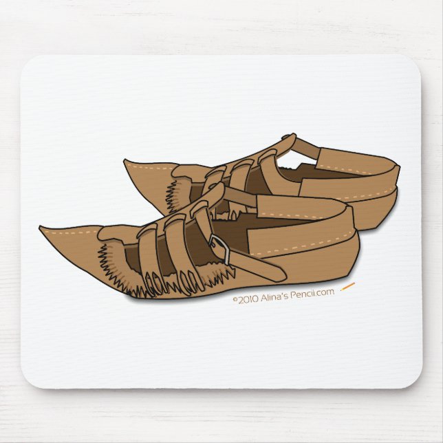Opanke Balkan Folk Dancing  Shoes Mouse Mat (Front)