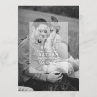 Opaque Photo Overlay | Save The Date Photo