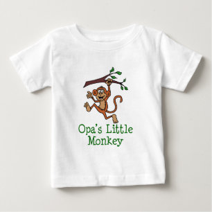 Opa's Little Monkey Baby T-Shirt
