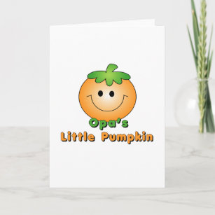 Opa's Little Pumpkin Card