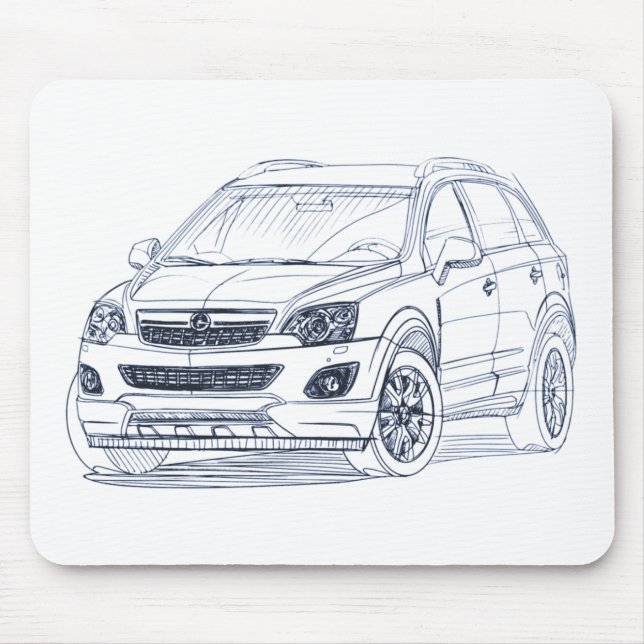 Opel Antara 2011 Mouse Mat (Front)
