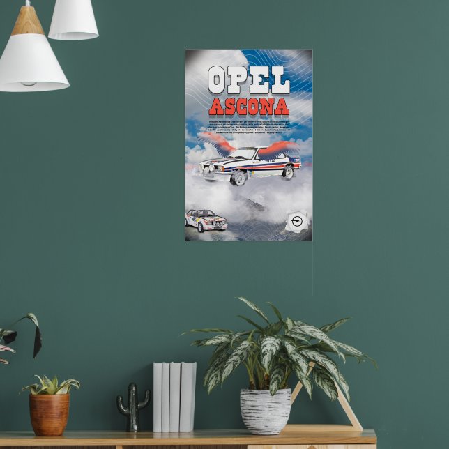 Opel Ascona Car Poster (Living Room 1)