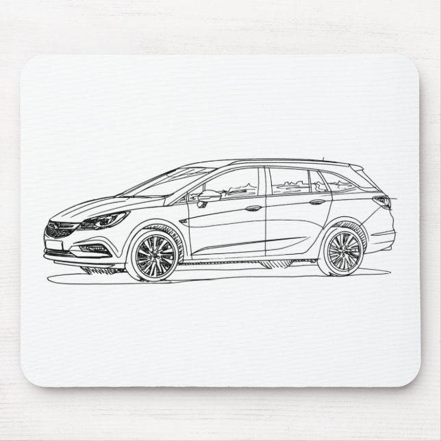 Opel Astra SportTourer 2016 Mouse Mat (Front)