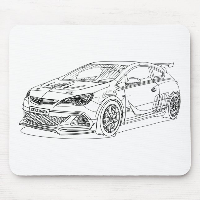 Opel AstraOPC Extreme 2015 Mouse Mat (Front)