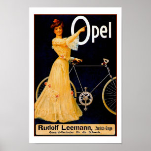 Opel Bicycles Vintage Advertising Poster