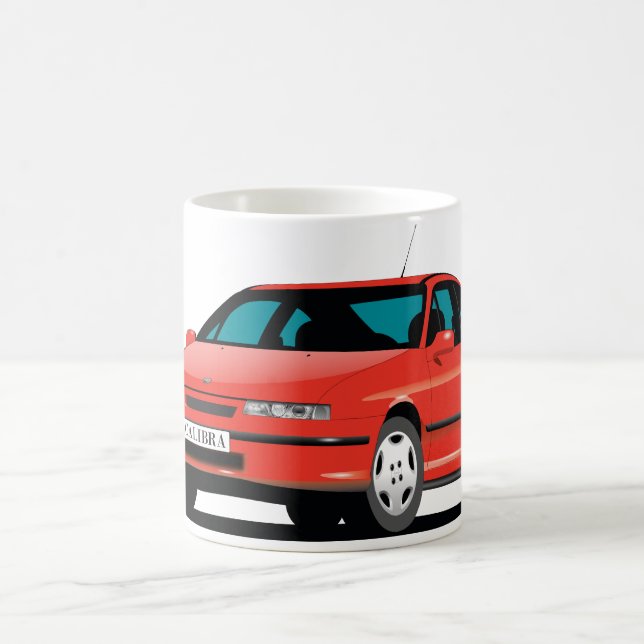 Opel Calibra red front Coffee Mug (Center)