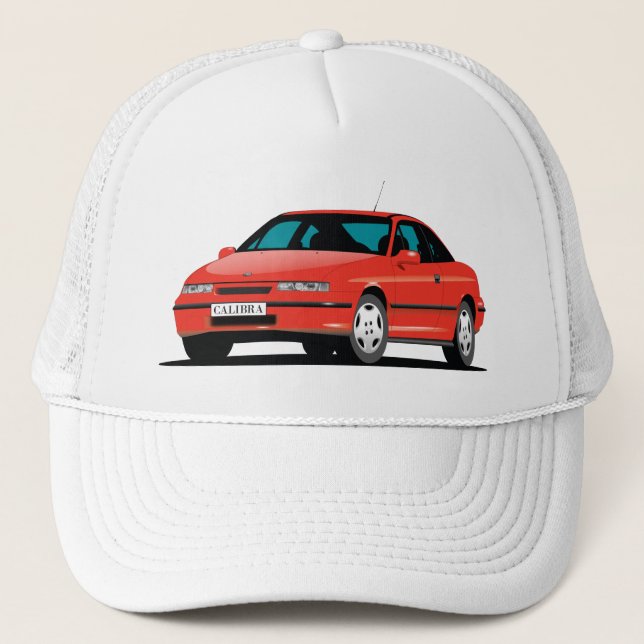 Opel Calibra red front Trucker Hat (Front)