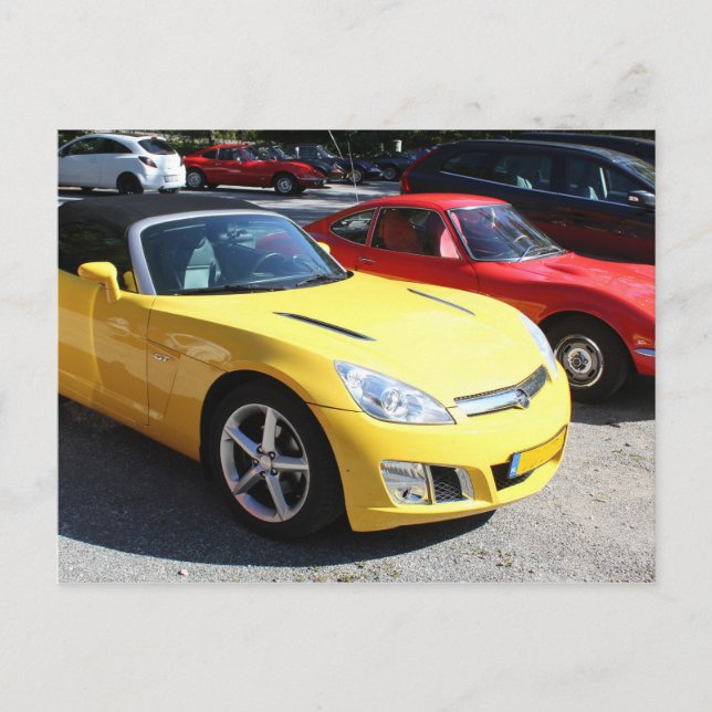 Opel GT Classic Sports Cars Postcard (Front)