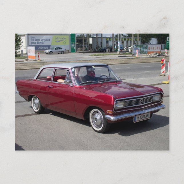 Opel Rekord 1900 Postcard (Front)