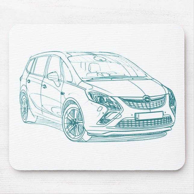 Opel Zafira Tourer 2012 Mouse Mat (Front)
