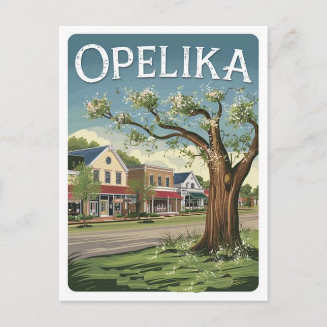 Opelika, Alabama  Postcard (Front)
