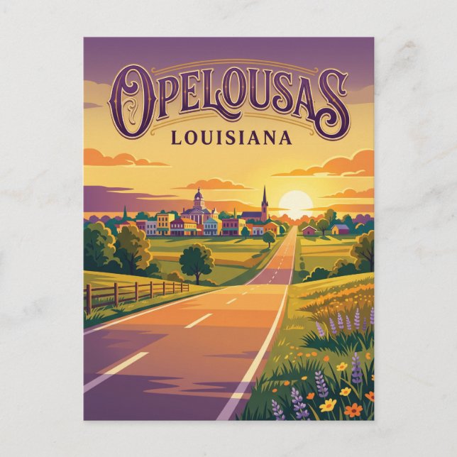 Opelousas USA Postcard (Front)