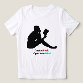 Open a Book, Open Your Mind – Reading Lover Design Tri-Blend Shirt