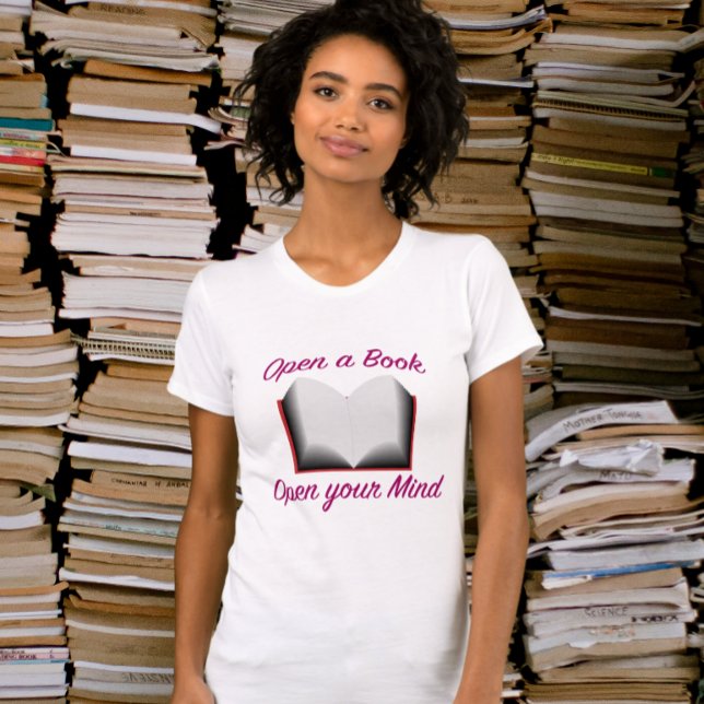 Open a book, open your mind T-Shirt (Creator Uploaded)