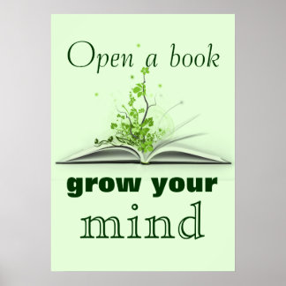 Open A Book Poster