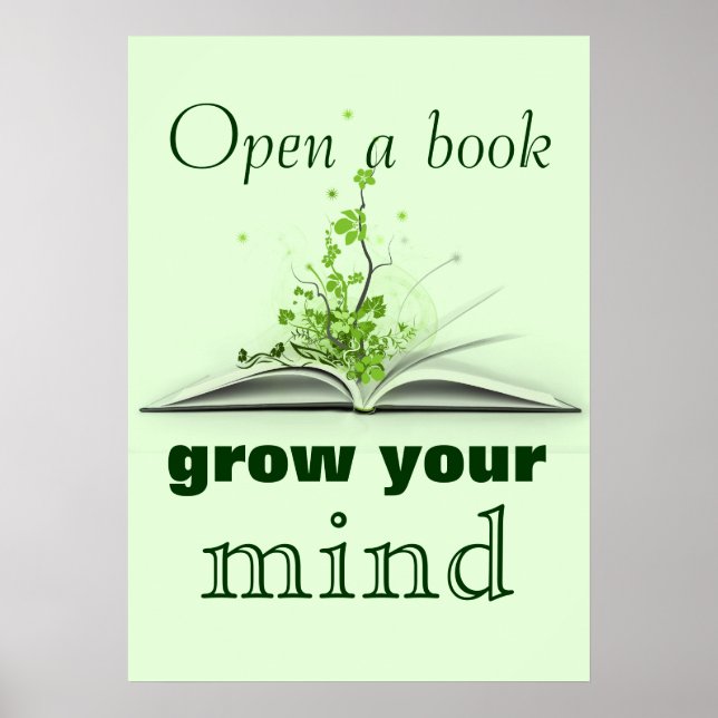 Open A Book Poster (Front)