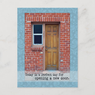 Open A New Door door photograph Postcard