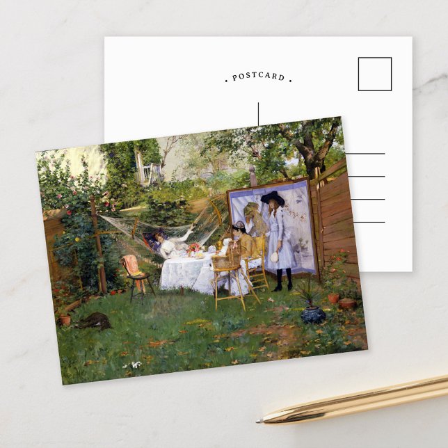 Open Air Breakfast | William Merritt Chase Postcard (Creator Uploaded)