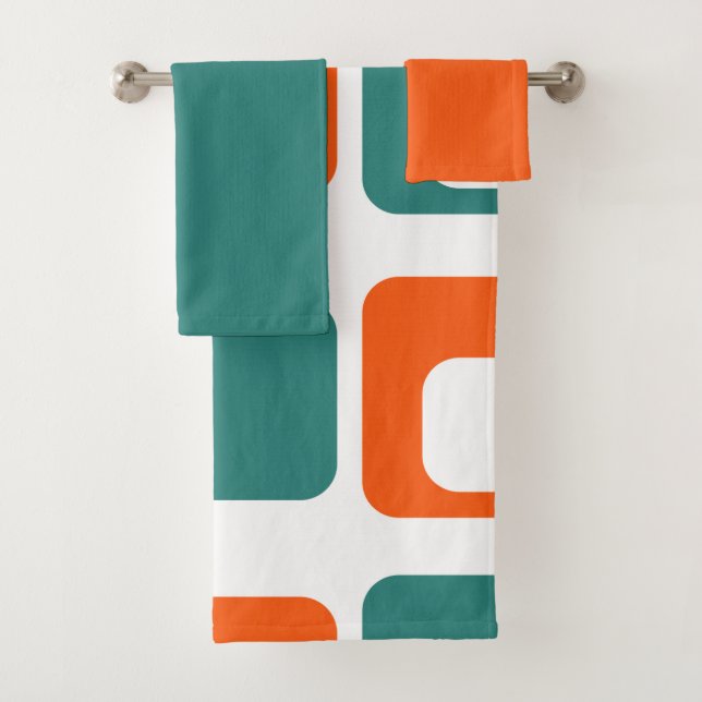 Open and Closed Rectangles  Bath Towel Set (Insitu)
