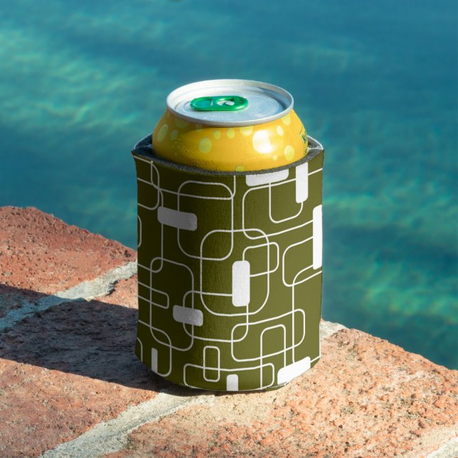 Open and Closed Rectangles – Camo Can Cooler (In Situ Pool)