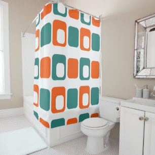 Open and Closed Rectangles Shower Curtain