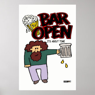 Open Bar Poster