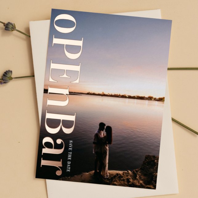 OPEN BAR ROSE GOLD PRESSED Save The Date (Creator Uploaded)