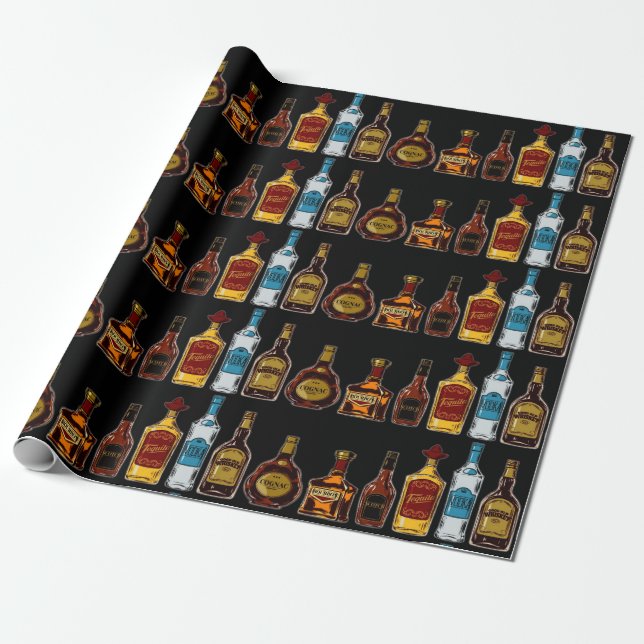 Open Bar  Wrapping Paper (Unrolled)