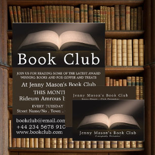 Open Book, Book Club Advertising Flyer